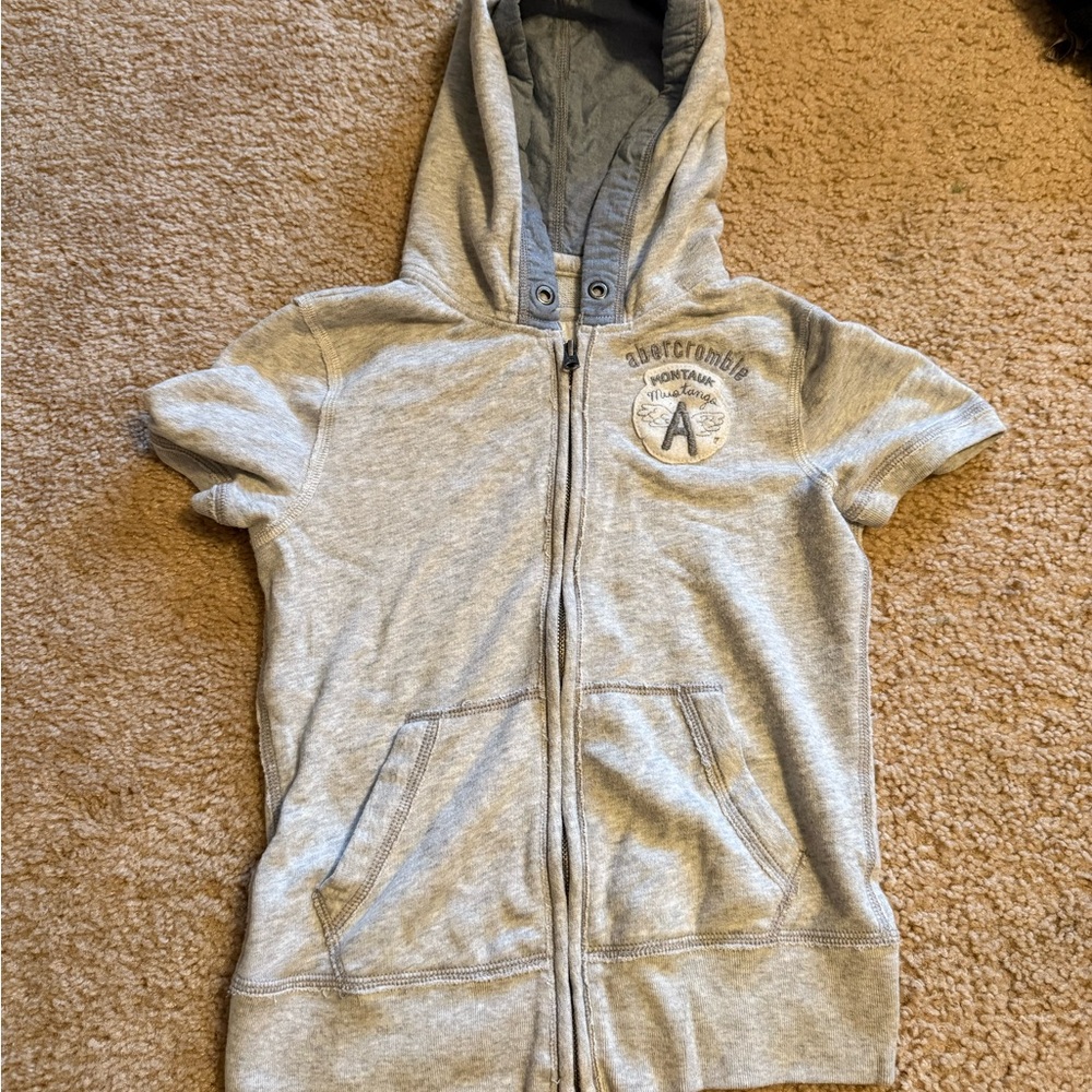 Abercrombie & Fitch Gray Sweatshirt Hoodie Casual Comfort